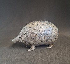 Solid Silver Hedgehog Pin