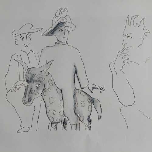 Original ink watercolour - ink,