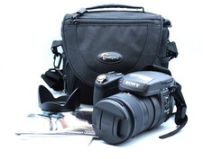 SONY DSC-R1 Digital BRIDGE CAMERA w/ Lowepro Case, Strap & Lens Cap -L14