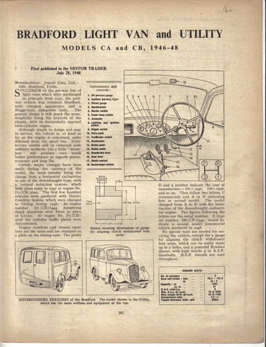 Jowett bradford light van - jowett,