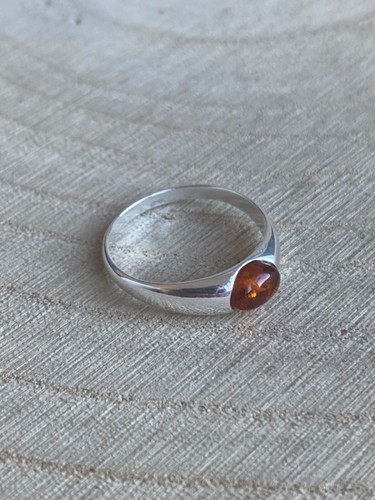 Amber ring size o p - size, n