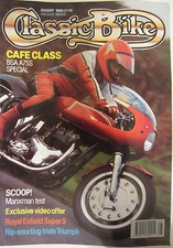 Classic Bike Magazine August 1990 Cafe Class BSA A7SS Special Royal Enfield Supe