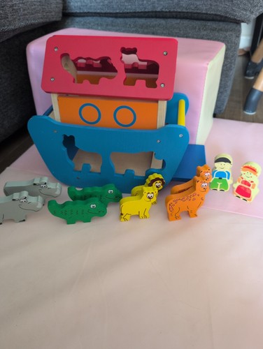 Noah ark playset wooden - ark,