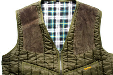 Vintage 90's Barbour D220 men's shooting quilted gilet XL green LJKTC779