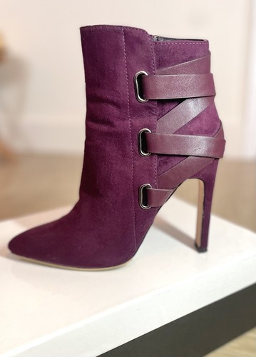 Faith plum suede high - faith,