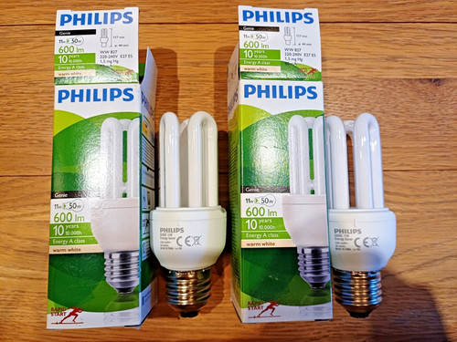 New 11w philips genie - 2x,