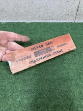 Vintage “SILVER GRIT” Sharpening Stone Water Or Oil Stone, Made In UK.