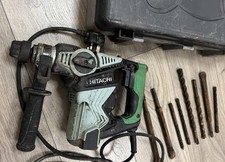 Hitachi DH 28PC Rotary Hammer Drill + Bits Set – Fully Working