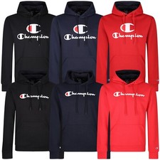 New Mens Champion Pullover Hoodie Fleece Sweatshirt Hooded Plain Hooded Jumper