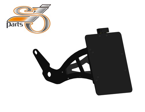 License plate holder side