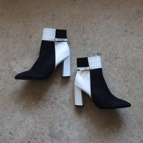 Black white colorblock - black, &