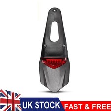 Universal Mx Enduro Motorbike Number Plate Holder Bracket Tail Tidy Brake Light