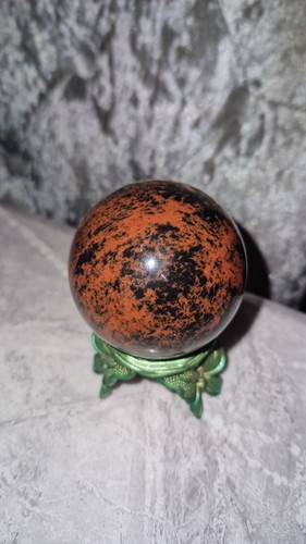 Mahogany obsidian crystal ball - crystal,