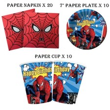 Spiderman Happy Birthday Plate