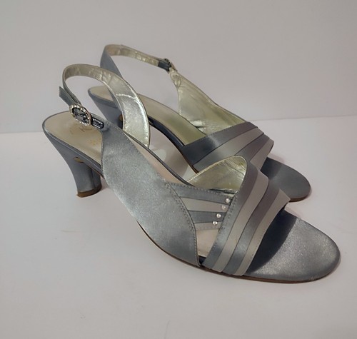 Shoes silver heels size 6 - k,