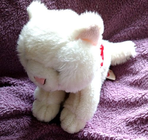 Keel toys white cat - toys, kitten