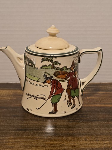 Royal doulton golfing - doulton, teapot
