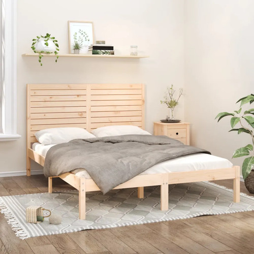 Walplus solid wood bed frame - wood,