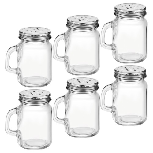 6pcs mini glass spice - 6pcs,