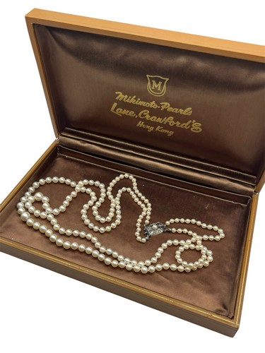 Mikimoto double strand pearl