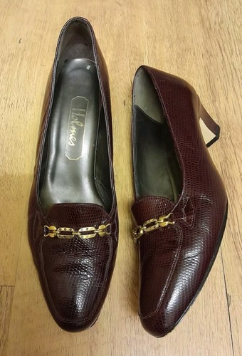 Holmes 70s burgundy leather - burgundy,