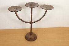 Arts & Crafts Wrought Iron Candlestick Candelabra Candle Holder Primitive Early