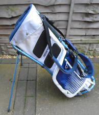 MIZUNO P/X FRAME WALKER GOLF BAG BLUE WHITE 4 WAY STAND BAG NEEDS A CLEAN READ
