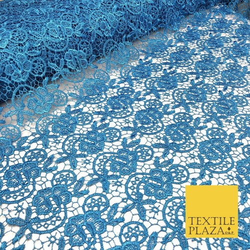 Blue premium guipure intricate - guipure,