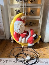 Vintage Blow Mold Santa In The