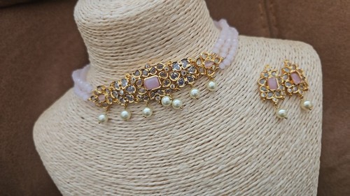 Indian jewellery set polki - set,