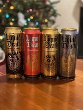 Liquid Death 4 Cans Convicted Melon Berry It Alive Mango Chainsaw Grim Leafer