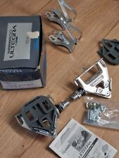 Retro Bicycle Parts NIB NOS Shimano 600 Ultegra PD-6400 Pedals and Toe Clips Set