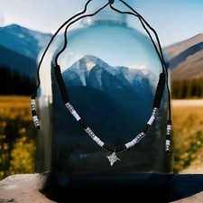 Rhythm beads for horses With Celtic Style Charm In Black White & silver Cob Size