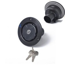Fresh Water Locking Inlet Hatch Filler Cap Black for Motorhome Caravan+ 2 Keys