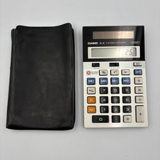 Casio JS-10 Vintage Japan Scientific Calculator with Case Tested and Working