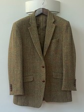 Mens Mustard Harris Tweed