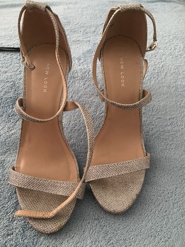 Silver high heels size new - silver,