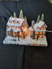 Light Up Christmas Village Ornament 26cm by 18cm