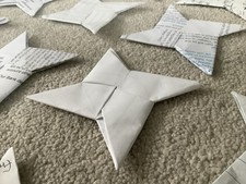 40 Paper Ninja Stars Origami