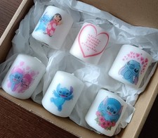 Stitch Xmas votive candle se