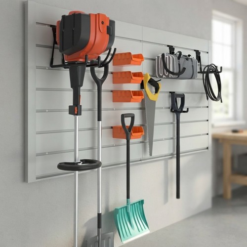 Pvc slat wall - pvc, 45lbs