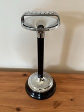 Vintage Black and Silver Ianthe Smokers Companion Floor Standing Ashtray