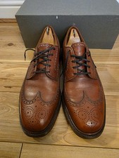 Used Crockett & Jones Men's Brown Leather Shoes Size 44