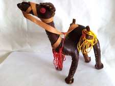 Camel Leather Ornament 6"