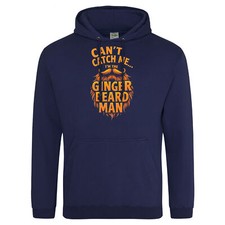 Funny Ginger Beard Man Hoodie Can't Catch Me I'm The Ginger Beard Man Gift Fo...