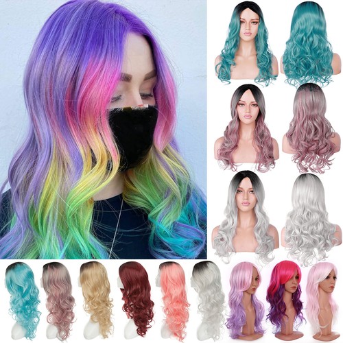 Long wavy hair wig - wavy,