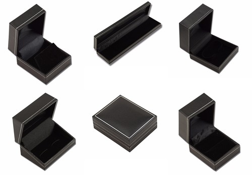 Jet leatherette boxes black - leatherette, boxes-black