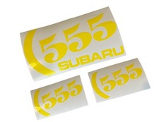 Subaru 555 STICKERS X3  DECALS FOR WRX WRC STI PRODRIVE A IMPREZA LEGACY