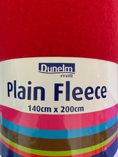 Bright red fleece blanket 140 x 200cm Dunelm NEW