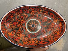 Large Hand-Painted Ceramic